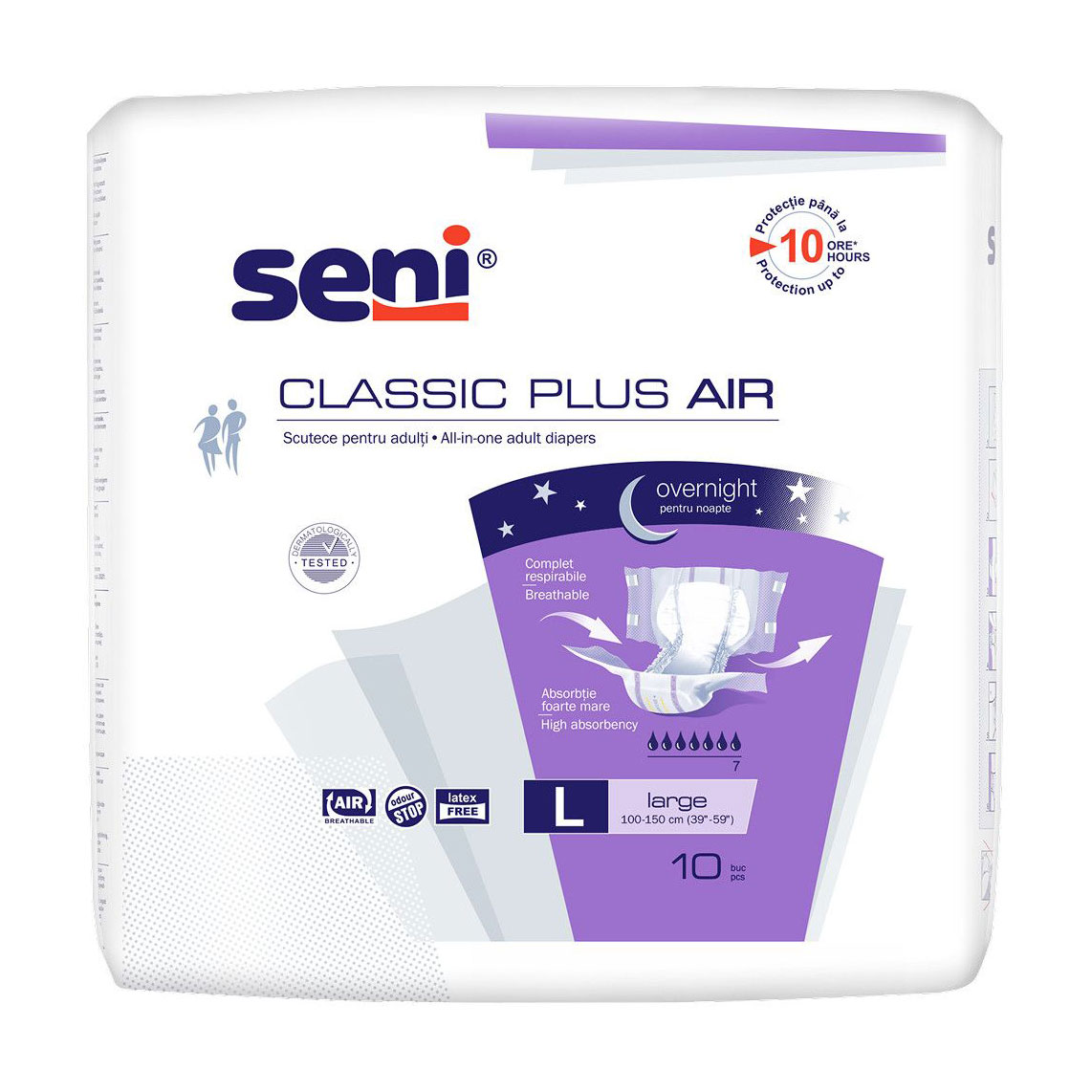 Підгузки для дорослих Seni Classic Plus Air розмір L, 10 шт